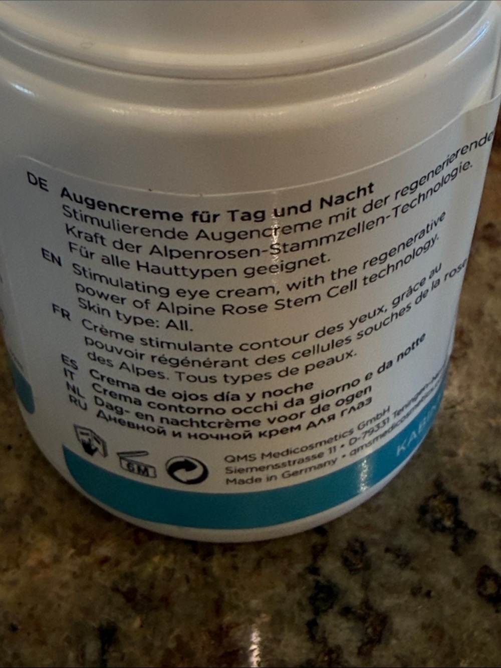 QMS Advanced Cellular Alpine Eye Cream NEW - Picture 4 of 5